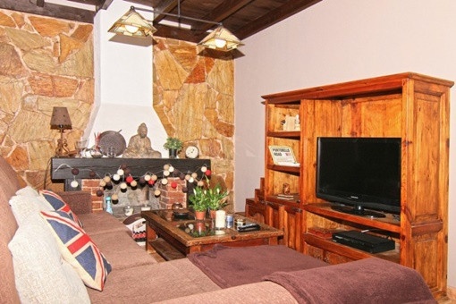 Cosy living room with chimney